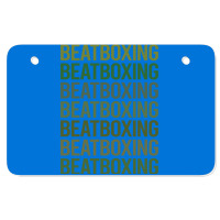 Green Text Beat Box Beatboxing Beatbox Trending Atv License Plate | Artistshot