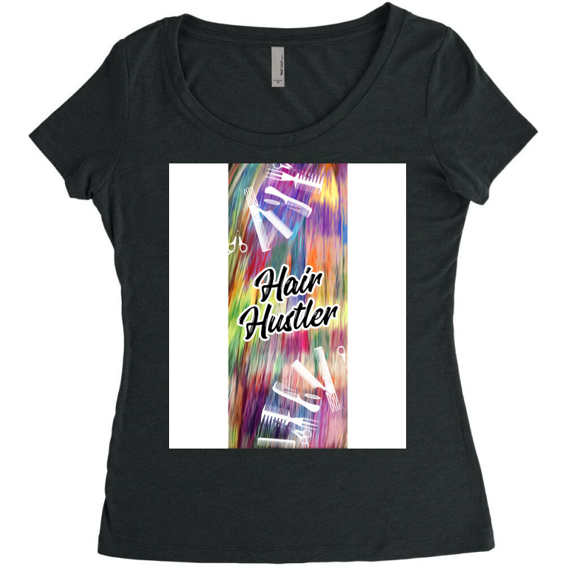 Hair Hustler Music Women's Triblend Scoop T-shirt | Artistshot