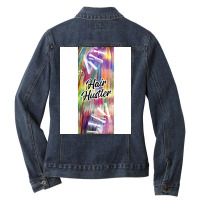 Hair Hustler Music Ladies Denim Jacket | Artistshot