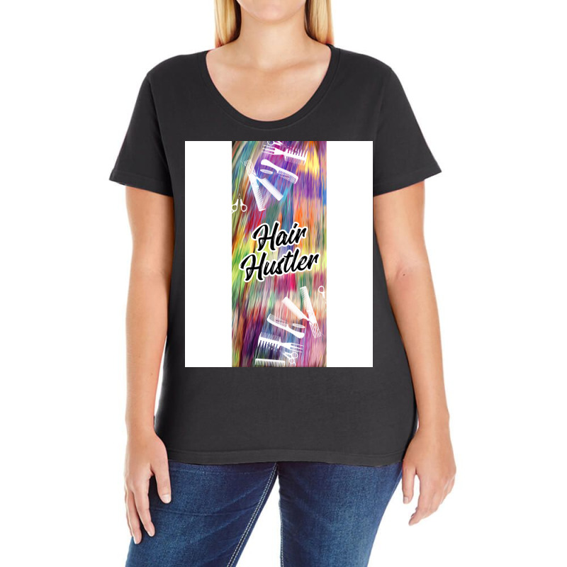 Hair Hustler Music Ladies Curvy T-shirt | Artistshot