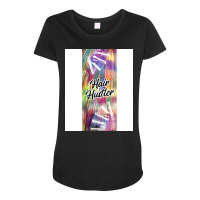 Hair Hustler Music Maternity Scoop Neck T-shirt | Artistshot