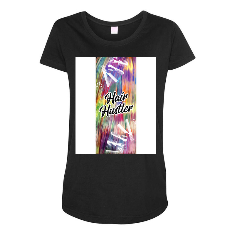 Hair Hustler Music Maternity Scoop Neck T-shirt | Artistshot