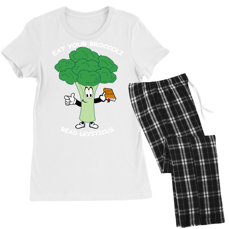 Eat Your Broccoli Read Leviticus Dark Women's Pajamas Set by labineskatesr | Artistshot