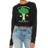 Eat Your Broccoli Read Leviticus Dark Cropped Sweater | Artistshot