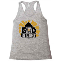 Bible Art God Is Light 70s Racerback Tank | Artistshot