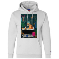 Tiger In A Bathtub Champion Hoodie | Artistshot