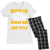 Behavior Aide Job Title Funny Behavioral Aide Teac Women's Pajamas Set | Artistshot