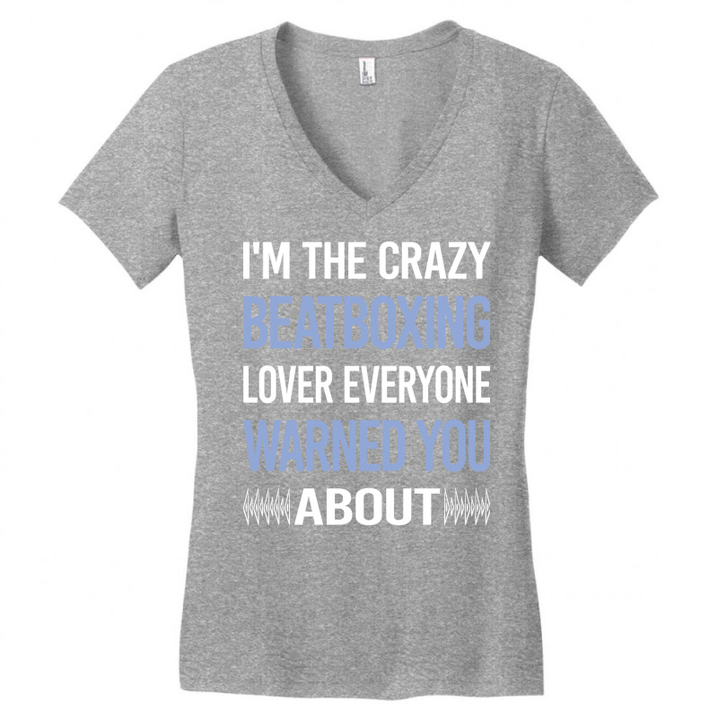 Funny Crazy Lover Beat Box Beatboxing Beatbox Trav Women's V-neck T-shirt | Artistshot