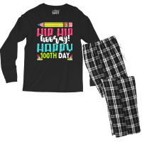 Happy 100th Day Of School Teachers Kids 100 Days T Men's Long Sleeve Pajama Set | Artistshot