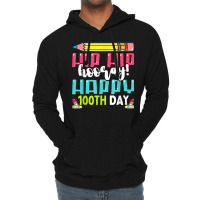 Happy 100th Day Of School Teachers Kids 100 Days T Lightweight Hoodie | Artistshot