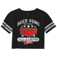 Beer Pong All Campus Champ 70s Scorecard Crop Tee | Artistshot