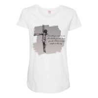 I Am With You Bible Verses Travel Maternity Scoop Neck T-shirt | Artistshot