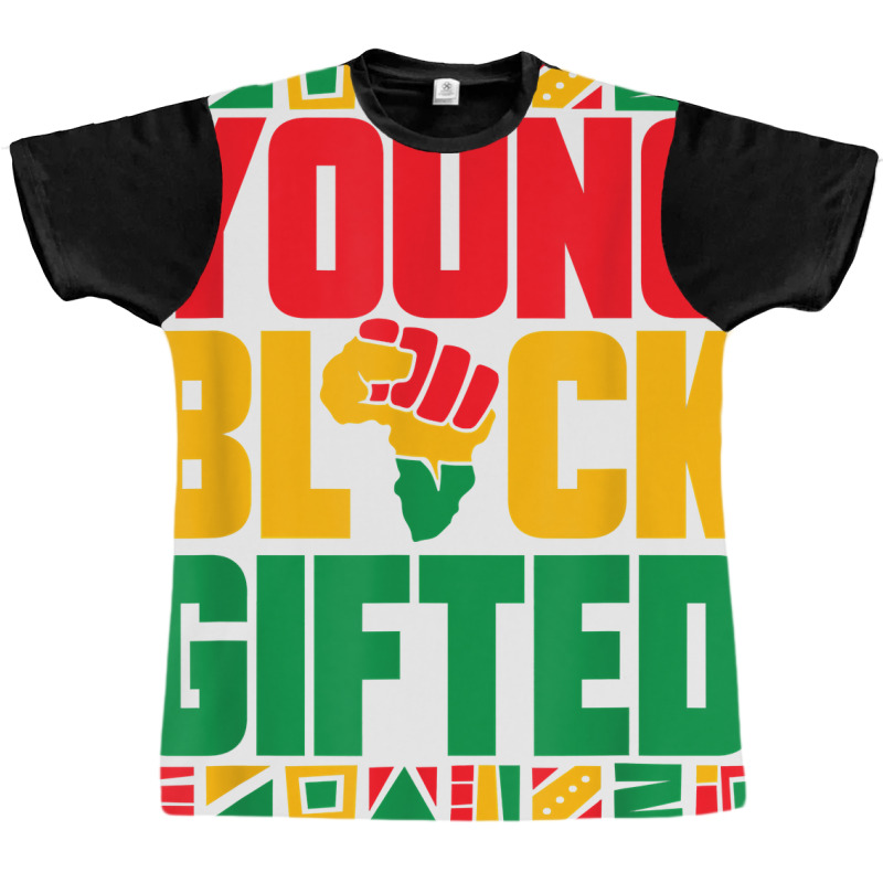 Black History Month Girls Boys Young Black Gifted Graphic T-shirt | Artistshot