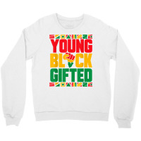 Black History Month Girls Boys Young Black Gifted Crewneck Sweatshirt | Artistshot