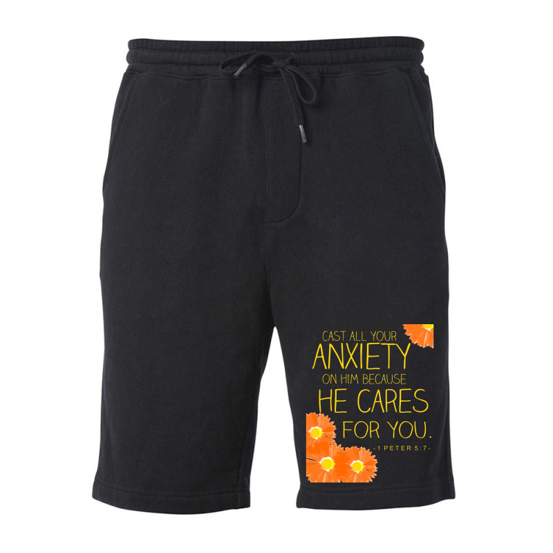 Cast All Your Anxiety Girl Fleece Short by klinckbedoreh | Artistshot