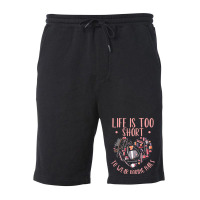 Life Is Short Nail Tech Ladies Nail Arts Love Fleece Short | Artistshot