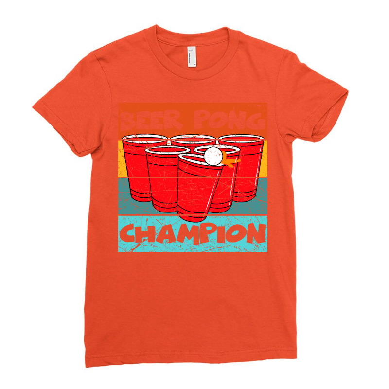 Beer Bong Champion Vintage Hippie Ladies Fitted T-Shirt by lecroysuirek | Artistshot