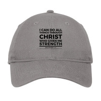 I Can Do All Things Through Christ Stars Adjustable Cap | Artistshot