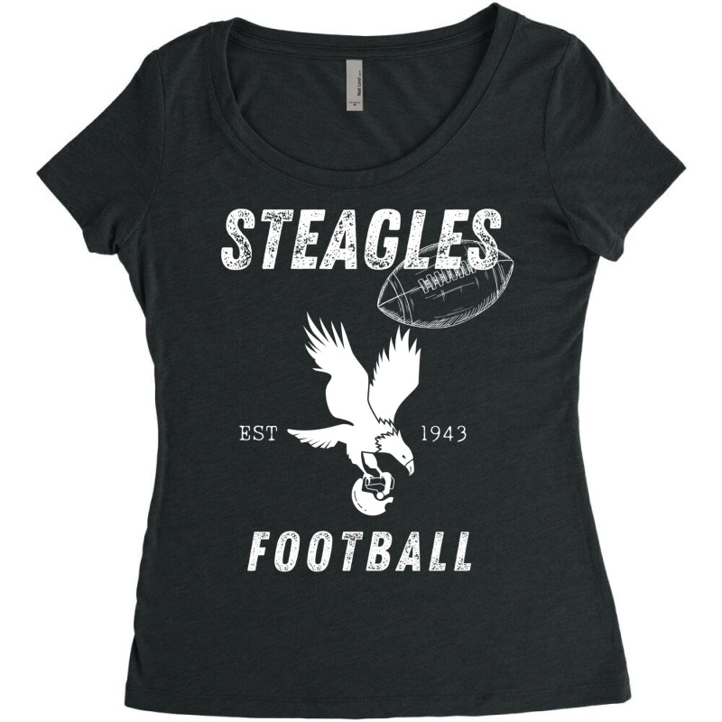 Steagles Football Est 1943 Phil Phit Combine Team Women's Triblend Scoop T-shirt by holden | Artistshot