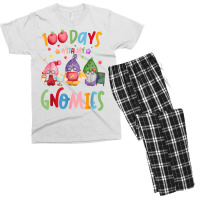 Funny 100 Days With My Gnomies 100th Day Of School Men's T-shirt Pajama Set | Artistshot