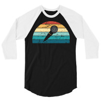 Retro Beatboxing Sunset Vintage Beatbox Sunrise Na 3/4 Sleeve Shirt | Artistshot