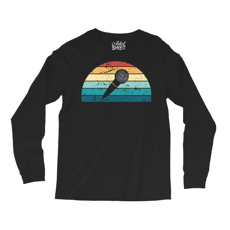 Retro Beatboxing Sunset Vintage Beatbox Sunrise Na Long Sleeve Shirts | Artistshot