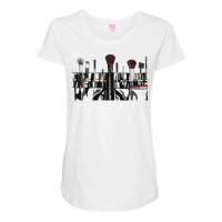 Makeup Artist Design For Your Daughter Green Maternity Scoop Neck T-shirt | Artistshot