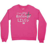 I Know My Redeemer Lives 70s Crewneck Sweatshirt | Artistshot