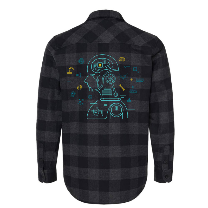 Machine Learning Data Learning Computer Science Ai Flannel Shirt | Artistshot