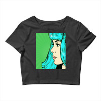 Dramatic Green Pop Art Crop Top | Artistshot