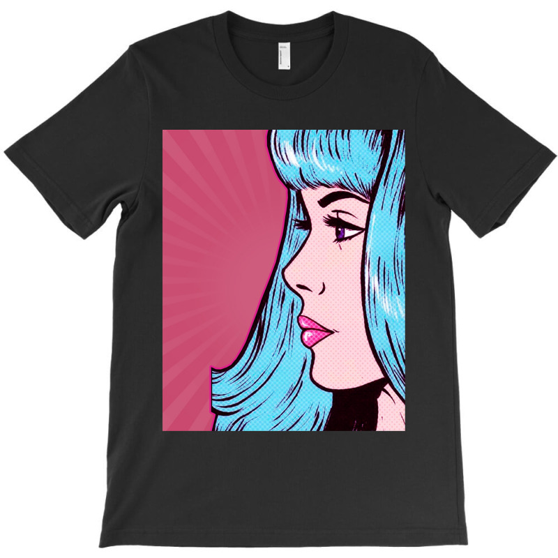 Dramatic Pink Pop Art T-Shirt by NANCYLTICKLE-SUMMERS | Artistshot