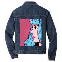 Dramatic Pink Pop Art Men Denim Jacket | Artistshot