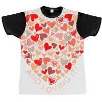 Cute 100th Day Of School And Still Loving It Heart Graphic T-shirt | Artistshot