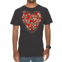 Cute 100th Day Of School And Still Loving It Heart Vintage T-shirt | Artistshot