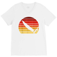 Sunset Catamaran Sailing T Shirt V-neck Tee | Artistshot