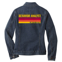 Behavior Analyst Girl 70s Ladies Denim Jacket | Artistshot