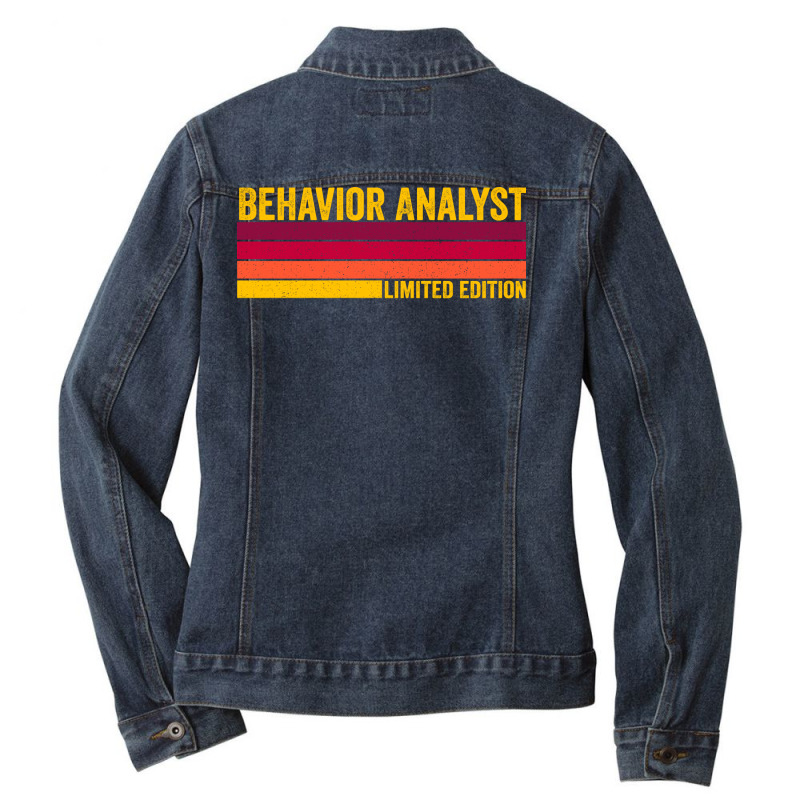 Behavior Analyst Girl 70s Ladies Denim Jacket by bolusphiliov | Artistshot