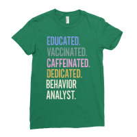 Behavior Analyst Retro Vaccination Design Ladies Fitted T-shirt | Artistshot