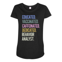 Behavior Analyst Retro Vaccination Design Maternity Scoop Neck T-shirt | Artistshot