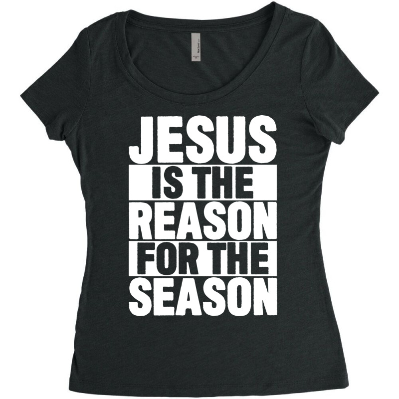 Jesus Is The Reason For The Season Vintage Women's Triblend Scoop T-shirt by demroarthurv | Artistshot