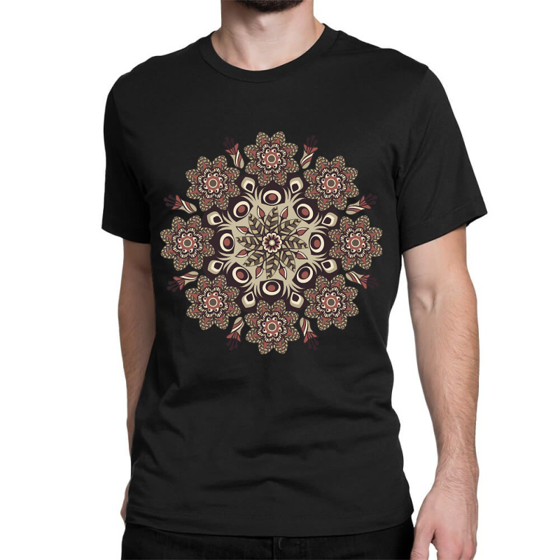 Hot Trend Flower Mandala Sacred Geometry Yogis Med Classic T-shirt by lethithu856 | Artistshot