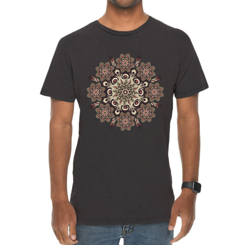 Hot Trend Flower Mandala Sacred Geometry Yogis Med Vintage T-Shirt by lethithu856 | Artistshot