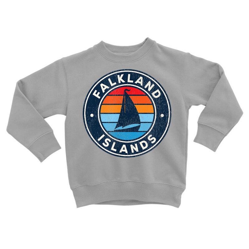 Falkland Islands South Atlantic Vintage Sailboat R Toddler Sweatshirt by gabuya | Artistshot