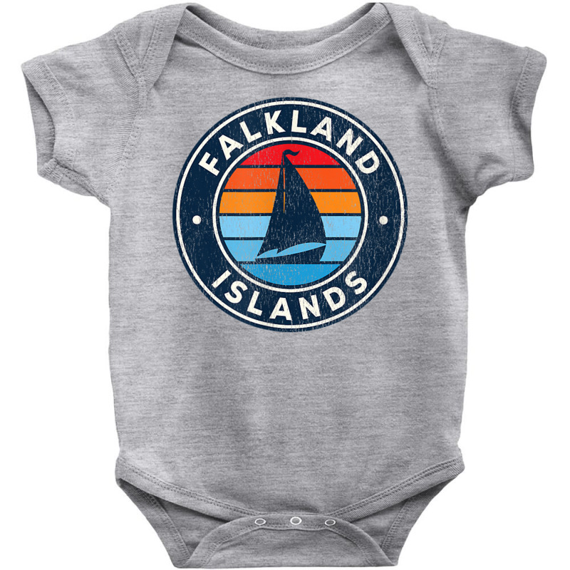 Falkland Islands South Atlantic Vintage Sailboat R Baby Bodysuit by gabuya | Artistshot