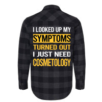 Funny My Symptoms Cosmetology Cosmetoloist Red Flannel Shirt | Artistshot