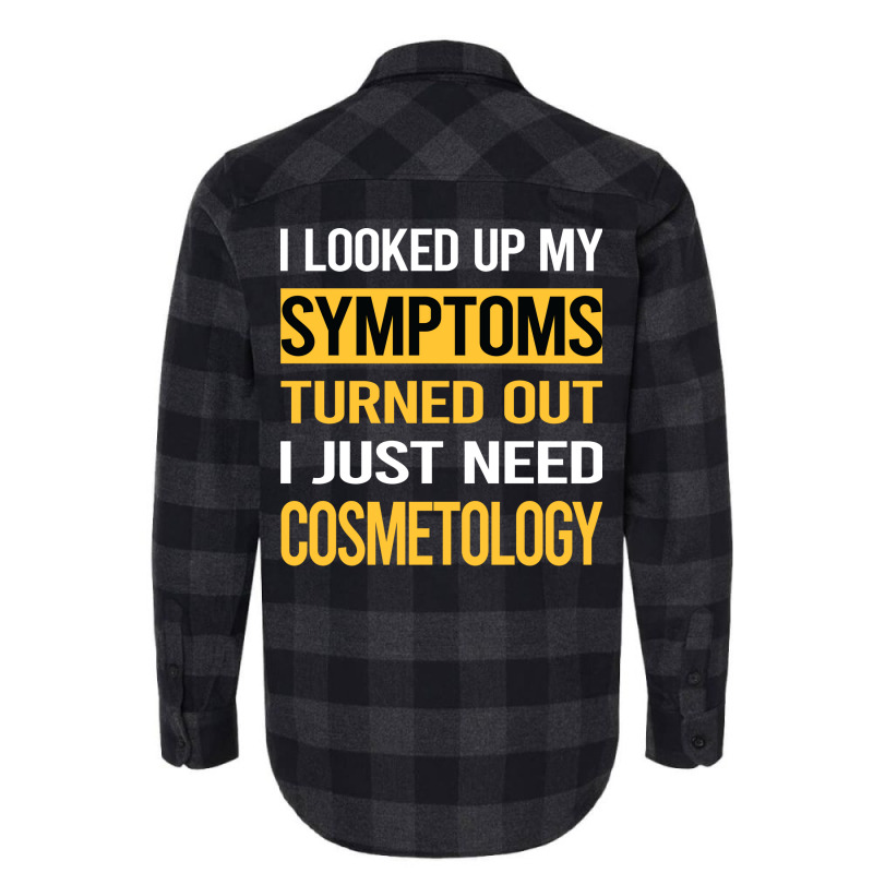 Funny My Symptoms Cosmetology Cosmetoloist Red Flannel Shirt | Artistshot