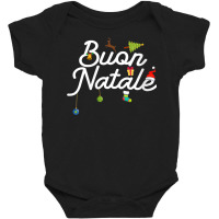 Womens Italian Christmas Buon Natale V Neck T Shir Baby Bodysuit | Artistshot