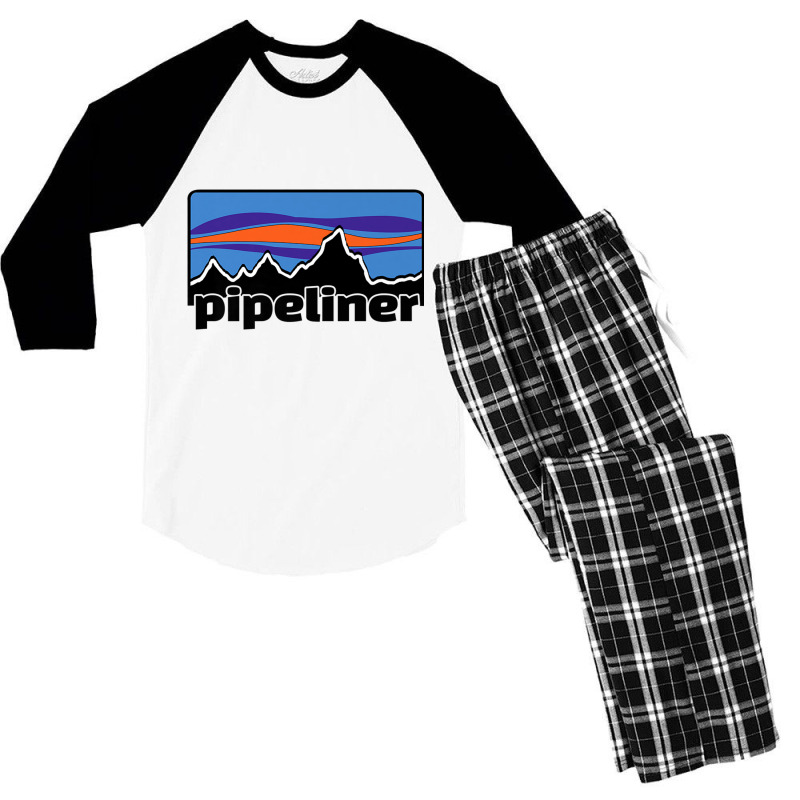 Pipeliner Horizon T Shirt Men's 3/4 Sleeve Pajama Set | Artistshot