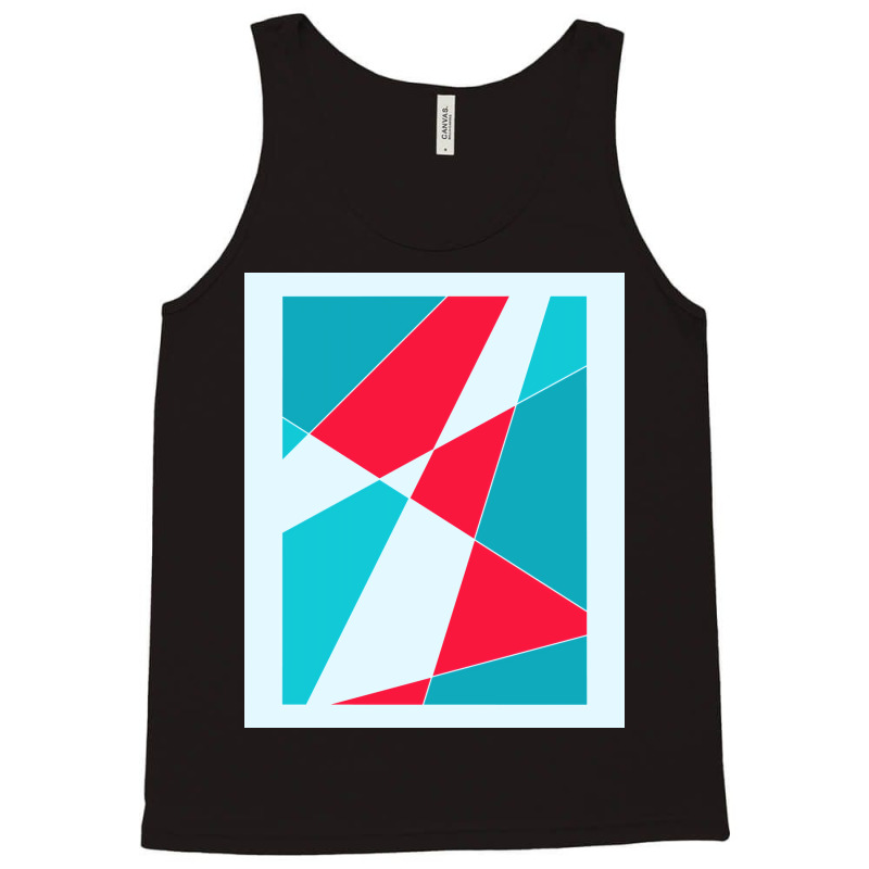 Blue And Red Abstract 70s Tank Top by wankelkeeseem | Artistshot