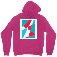 Blue And Red Abstract 70s Unisex Hoodie | Artistshot